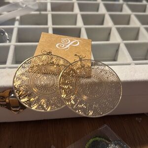 Elegant Gold plated Filigree Earrings